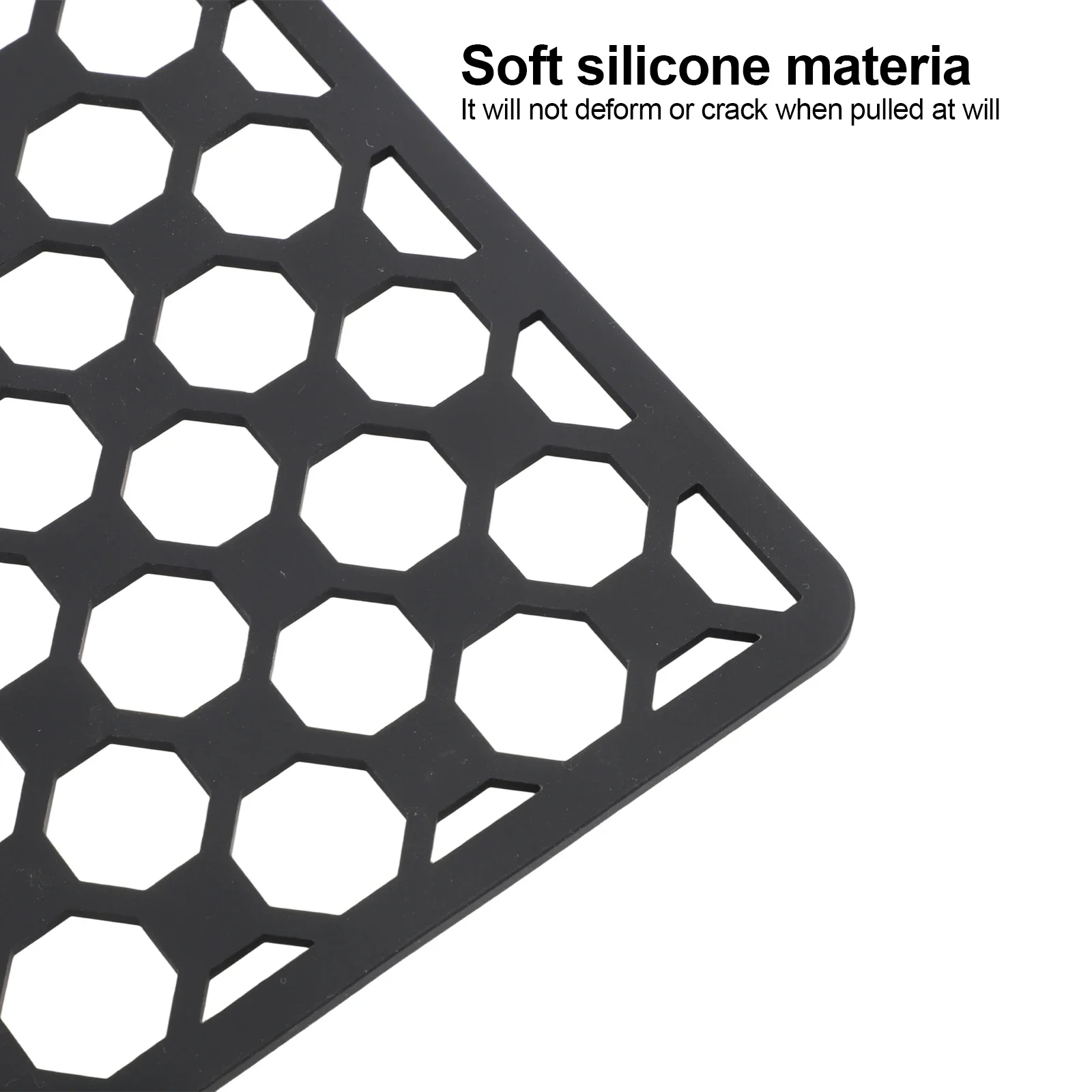 For Dish Drying 29.6*44.8cm Non-Slip Sink Mat Heat Resistant Kitchen Mat Center Drain Openings Extra-Large Size