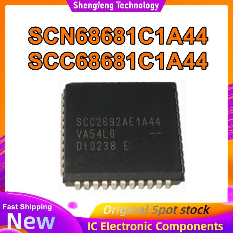 5PCS SCC68681 SCN68681 SCN68681C1A44 SCC68681C1A44 PLCC44 IC chipset New in stock