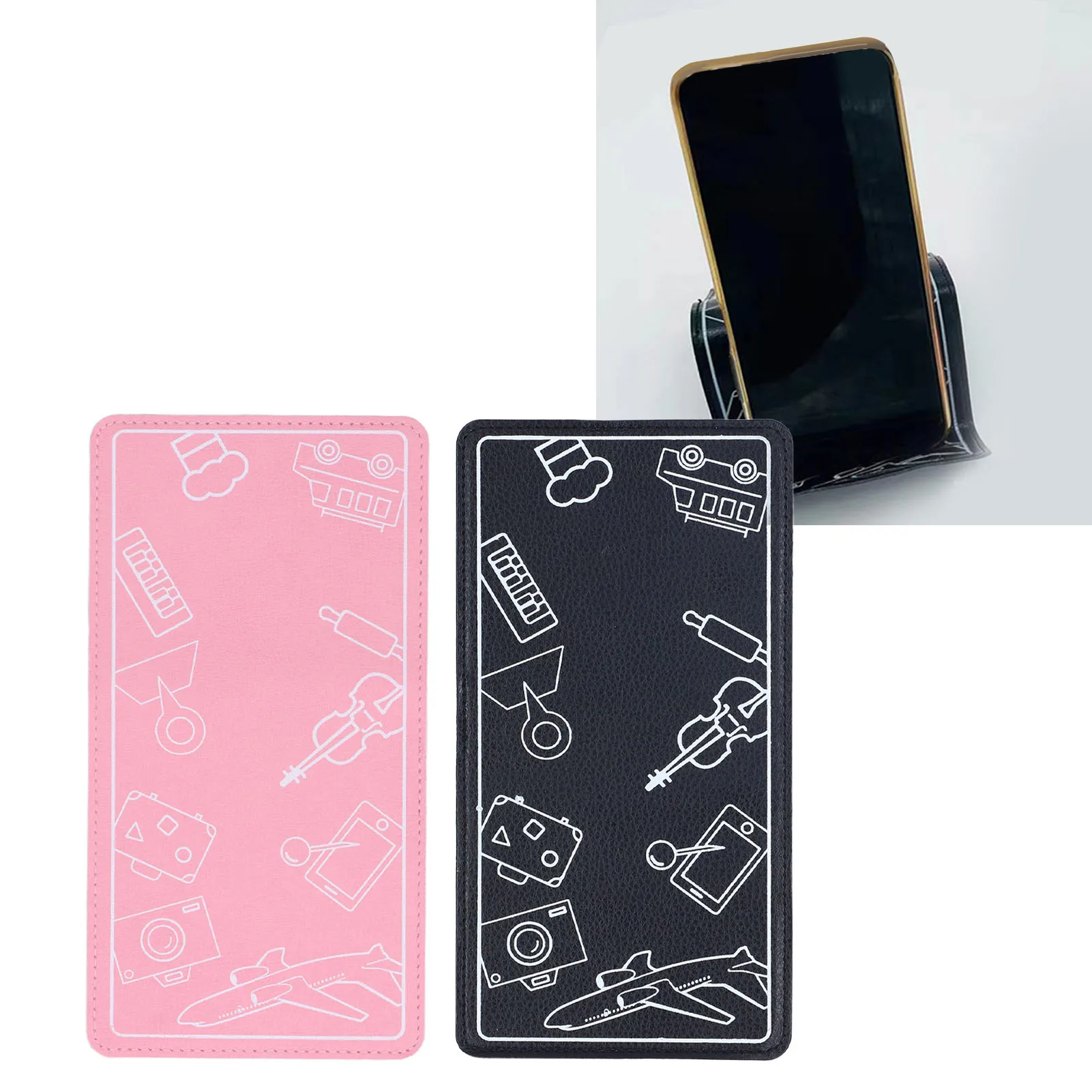 Airplane Phone Holder Flexible Foldable Portable Tablet and Cell Phone Stand for Travel Flexible Phone Holder Travel Phone Stand