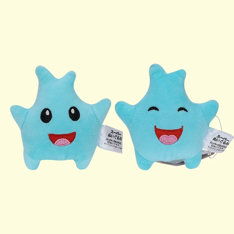Super Mario Lumalee Blue Star Smile Tongue Plush Keychain Glow-in-the-Dark Backpack Charm Pendant Cute Collectible