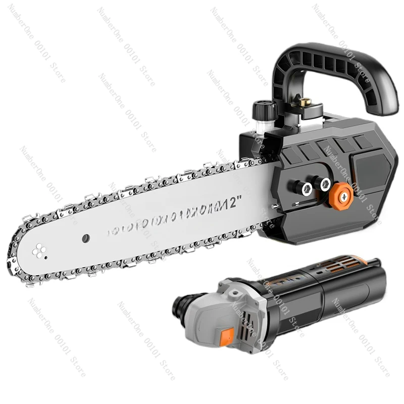 modified electric chain saw household saw firewood chainsaw woodworking multi-function small mini hand-held cutting logging saw