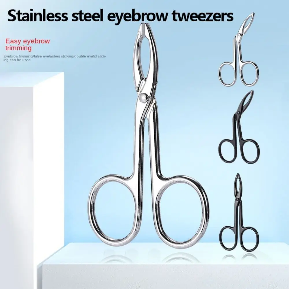 Hair Removal Epilating Tool Straight Tip Tweezers Clip Elbow Eyebrow Pliers Clip Eyebrow Tweezers Hair Plucker Hairgripping