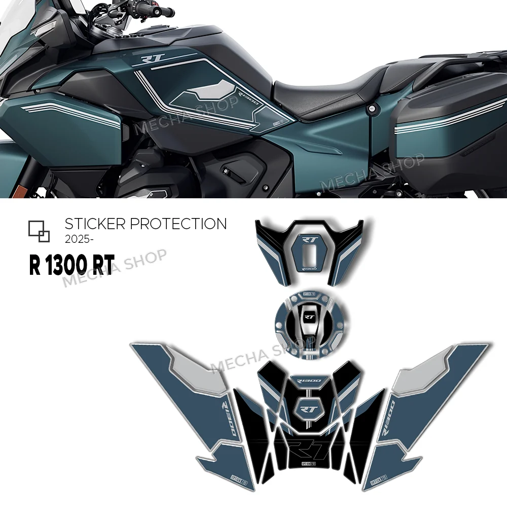 For R1300RT Triple Black Kit Motorrad 3D Fuel Tank Pad Sticker Set Gas Oil Protection Decals Waterproof