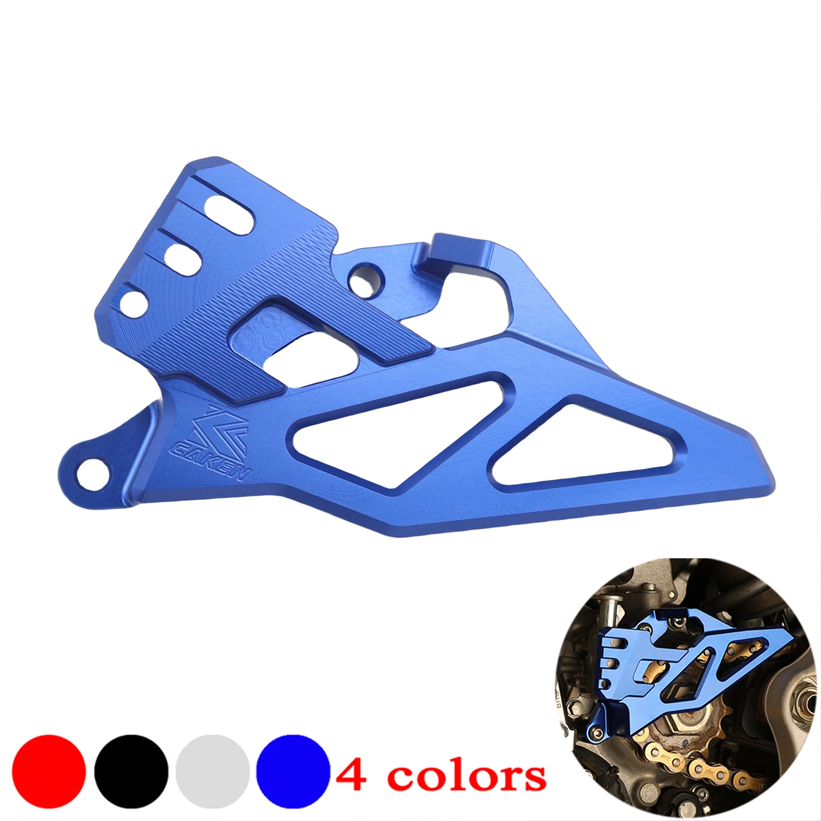 CNC Aluminum Motorcycle Chain Pinion Protective Cover For YAMAHA YZ450F 2023 50TH 2024 YZ450FX WR450F 2024 Motorcycle Parts