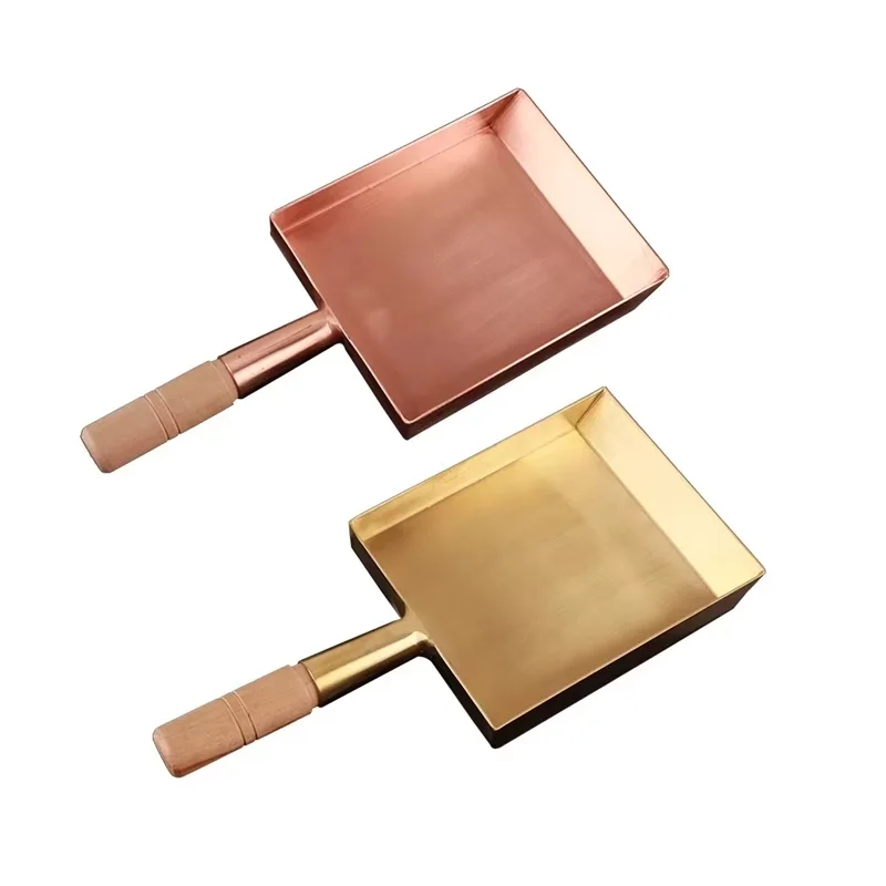 

copper Japanese tamagoyaki non stick frying pan square thick egg pot