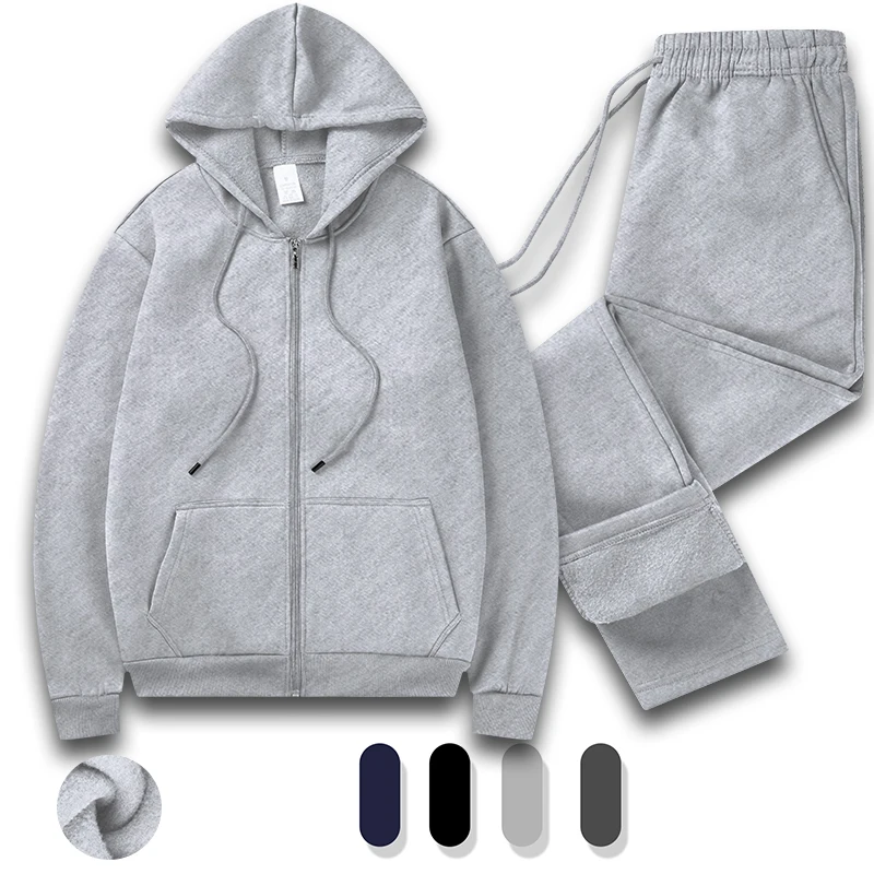 Men\'s Tracksuits Sweatsuits Athletic 2 Piece Sets Hoodie Jogging Track Sweat Suits Full Zip Warm Up Outfits