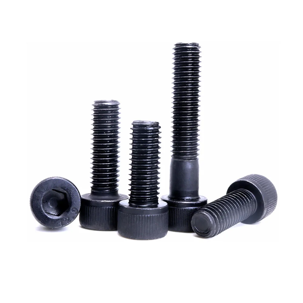 5/10/25/50pcs DIN912 Black Grade 12.9 Alloy Steel  M1.4 M1.6 M2 M2.5 M3 M4 M5 M6 M8 Allen Hexagon Hex Socket Cap Head Screw Bolt