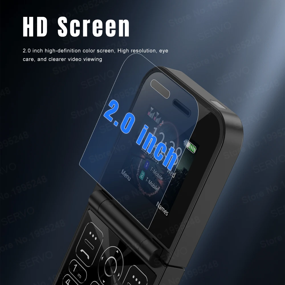 SERVO F15 Mini Flip Mobile Phone 2 SIM GSM Auto Call Record  Magic Voice Speed Dial Blacklist Fold Feature Cellphone Flashlight