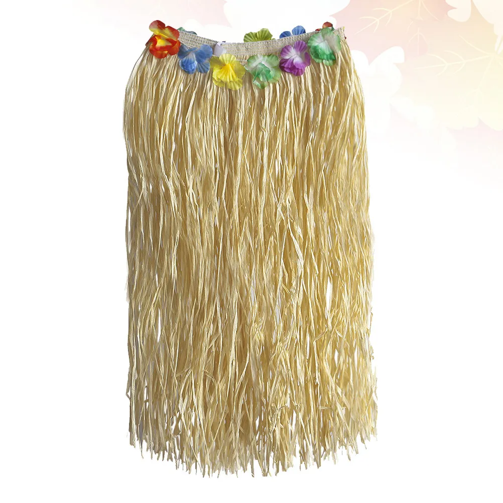 

Fashion Hawaii Paper Skirt Elastic Waistband Comfortable Performance Party Dress Hawaii Hula Skirt Tropical Dance Costume