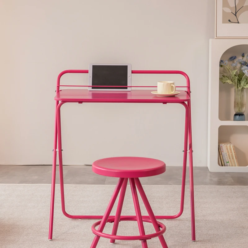 Barbie pink stand 98cm increase rose red study desk chairs iron stool small.