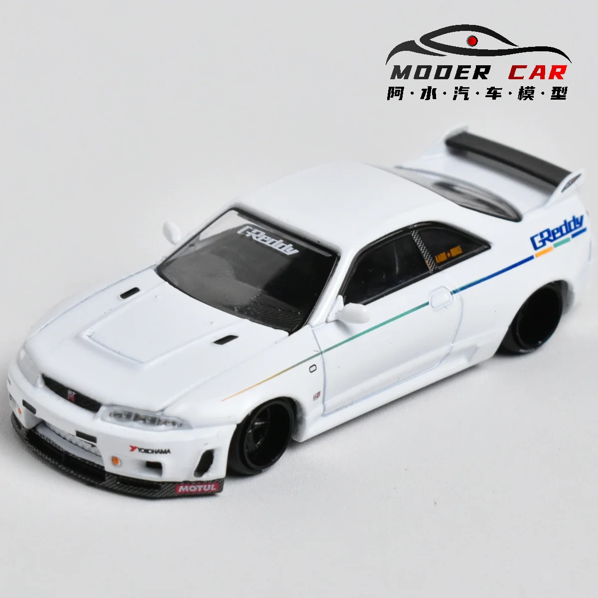 

Kaido House+MINIGT 1:64 GTR R33 GREDDY Diecast Model Car