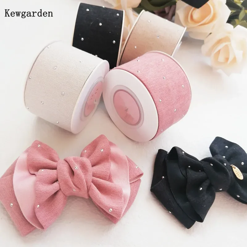 

Kewgarden 25mm 38mm 1" 1.5" Brushed Hot Silver Ribbons DIY Hairbow Accessories Material Handmade Tape Crafts Sewing 10 Yards