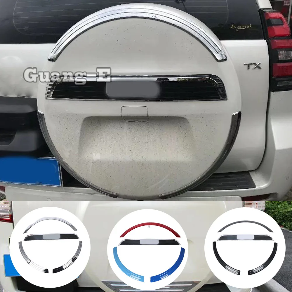 

For Toyota Prado FJ150 2010 2011 2012 2013 2014 2015 2016 2017 2018 2019 Car Cover Rear Spare Wheel Tire Trim Frame Stick Stick