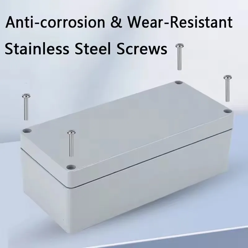 Outdoor IP67 Waterproof Cast Aluminum Sealed Junction Box Durable Water-Resistant Case for Terminal Button