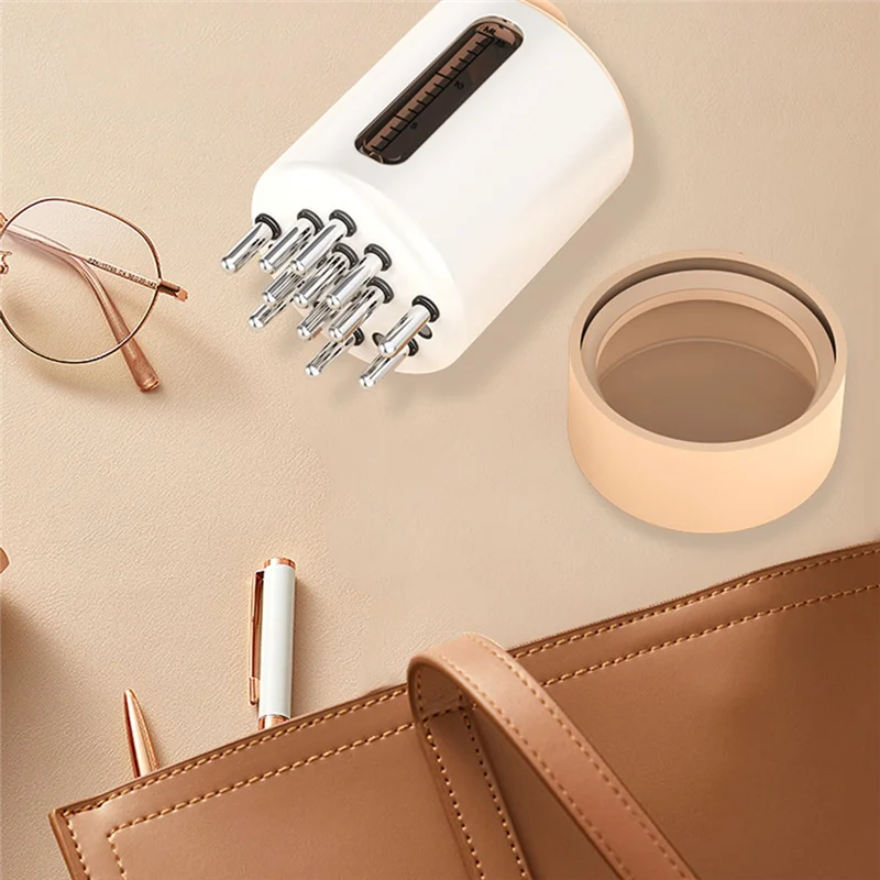 A66T-لنمو الشعر الصحي مكركرنت الاهتزاز علاج الشعر زيت الشعر قضيب مشط 1 مجموعة حليبي