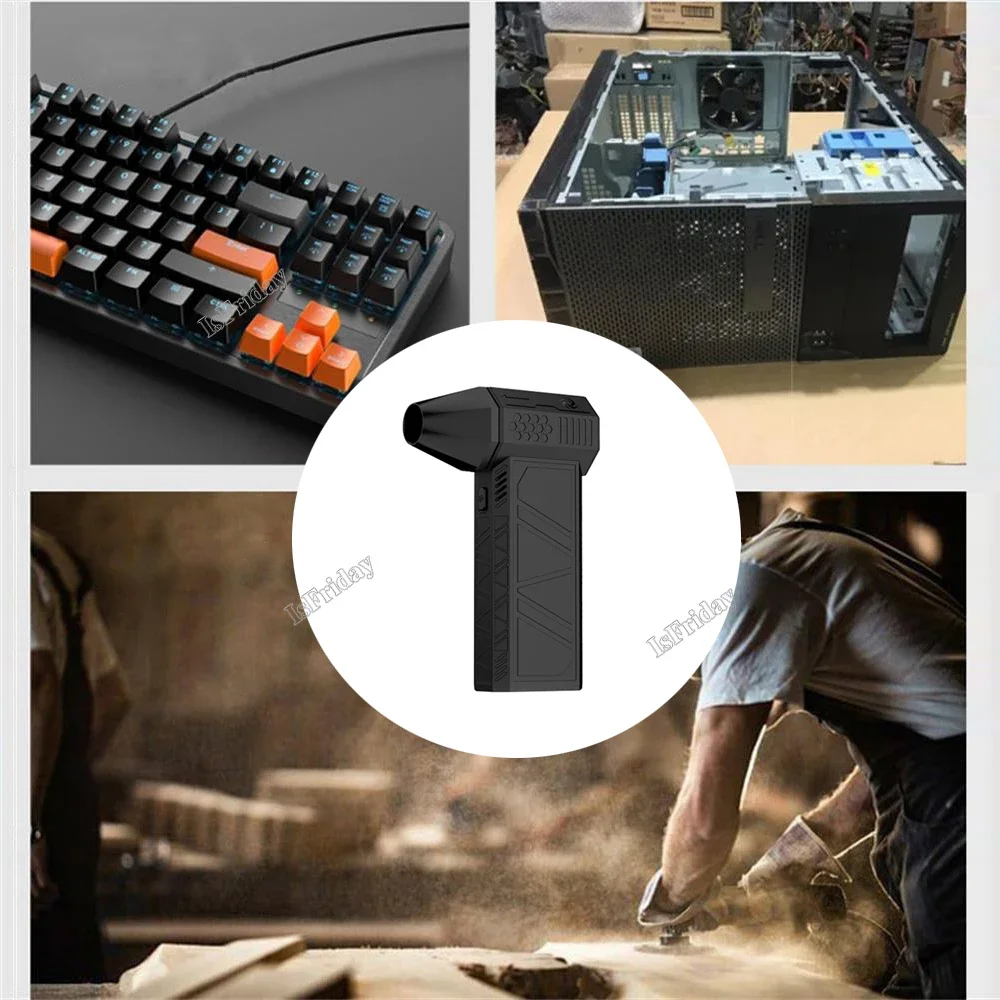 

3-го поколения X3 Violent Blower Мини-турбореактивный вентилятор Ручной бесщеточный двигатель 135,000 об/мин Скорость ветра 52 м/с Промышленный канальный вентилятор