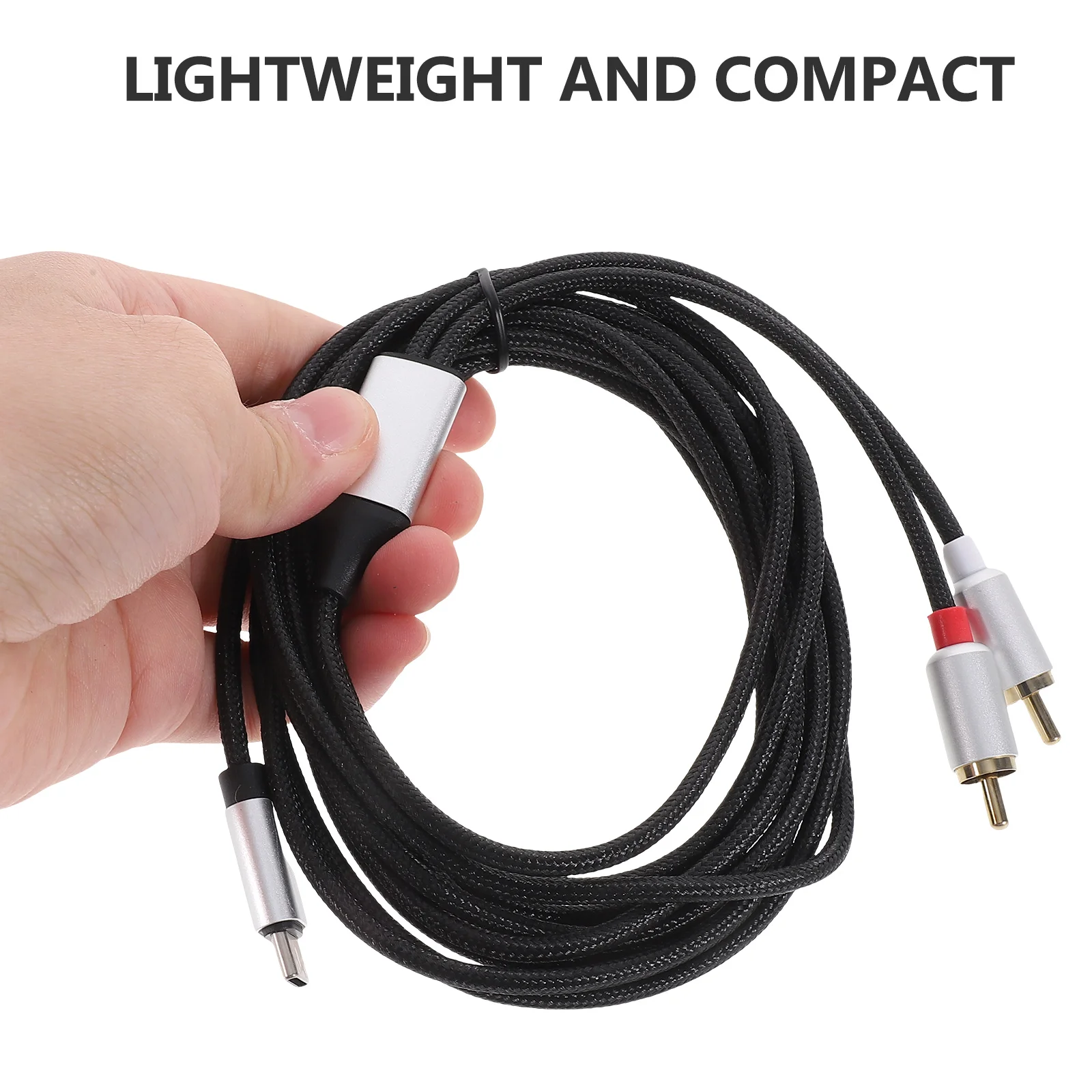 

Type- Cable 1.5M Dual Rca Splitter Usb C To Rca Converter Sound Amplifier Compatible With Smartphone Tablet
