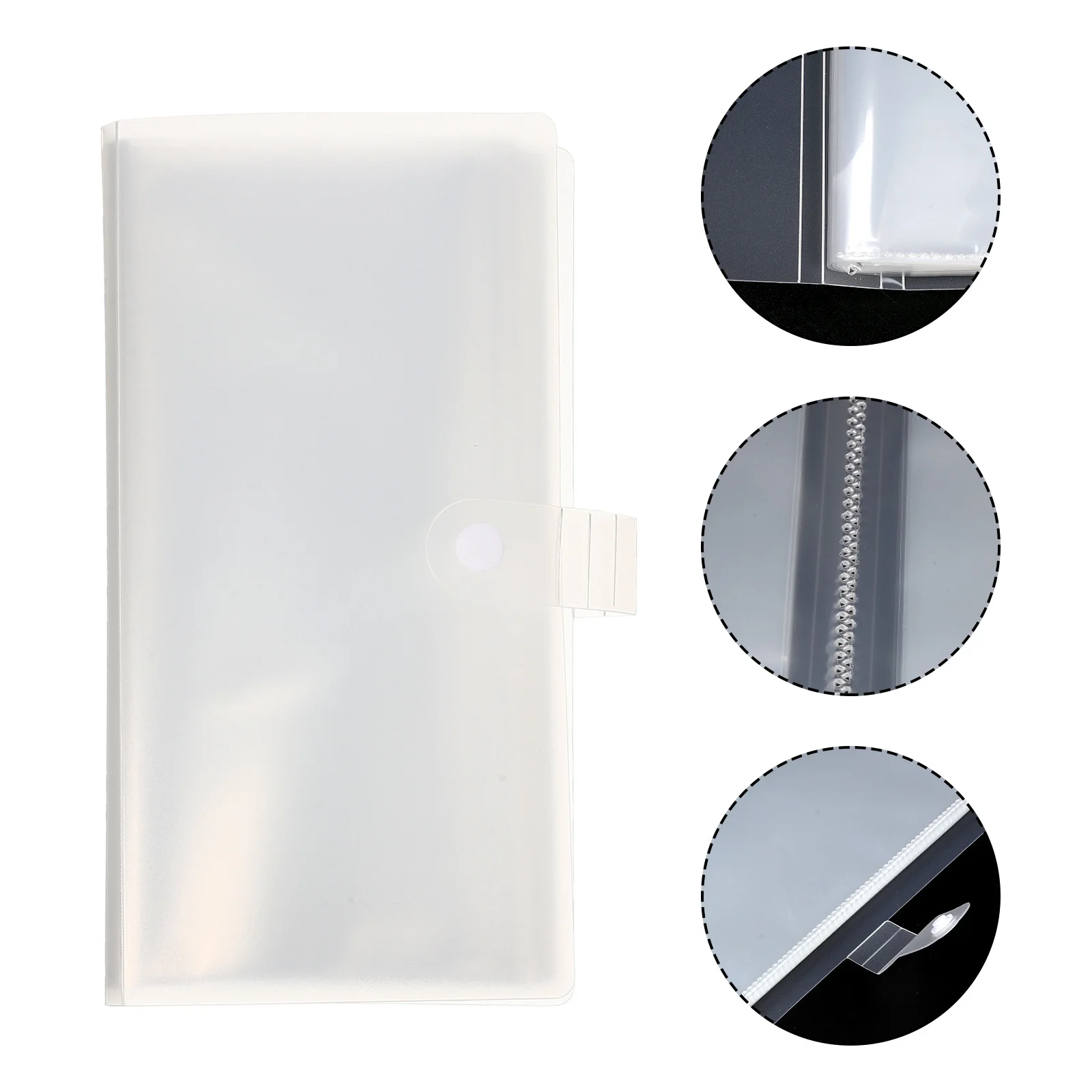 

2Pcs Plane Tickets Storage Album Multi-Functional Photo Organizer Loose-Leaf Card Book Commemorative Gift for Travel Memory