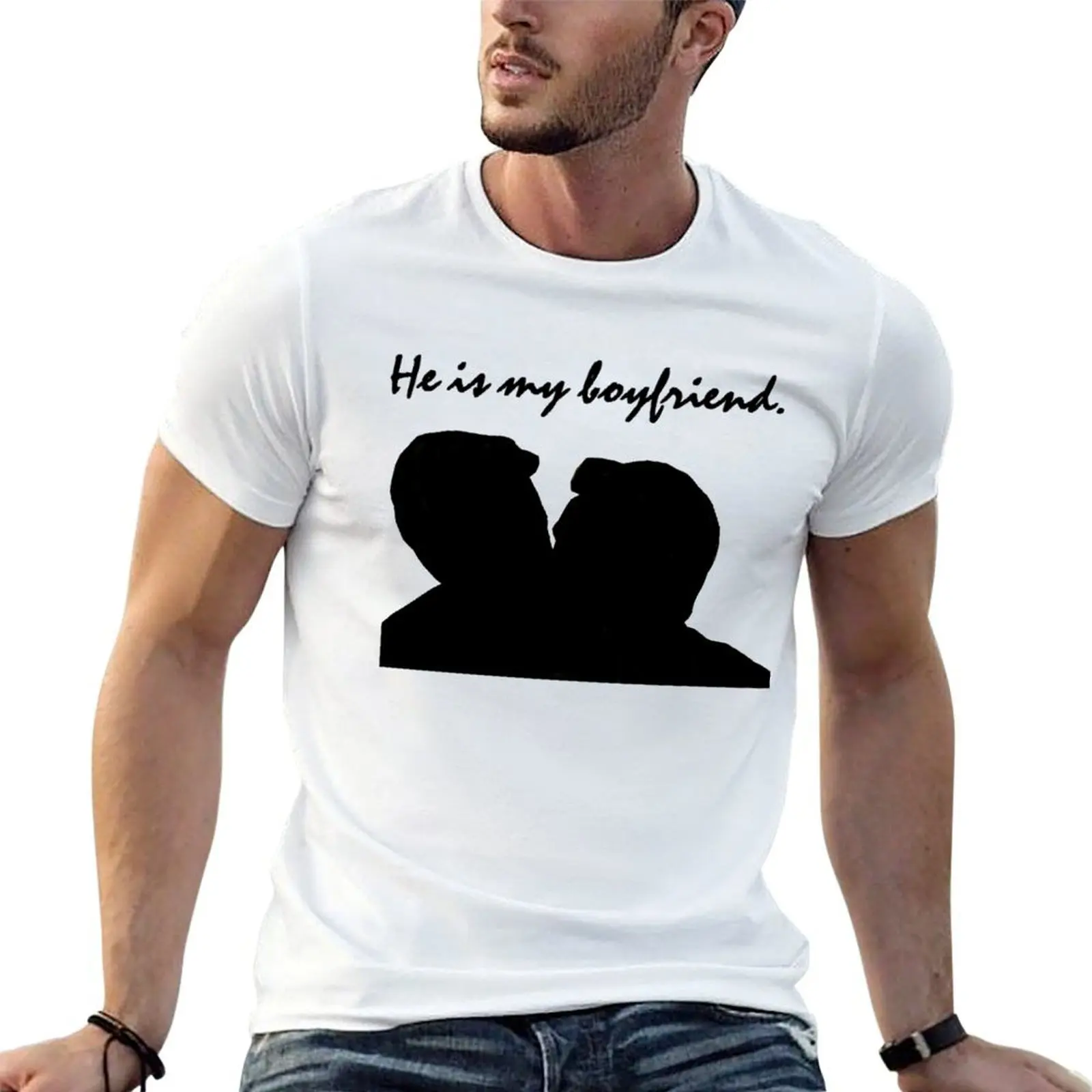 

Jude and Connor - He is my boyfriend T-Shirt t shirts for man slim fit t shirt man casual graphic t shirts for man T-shirt