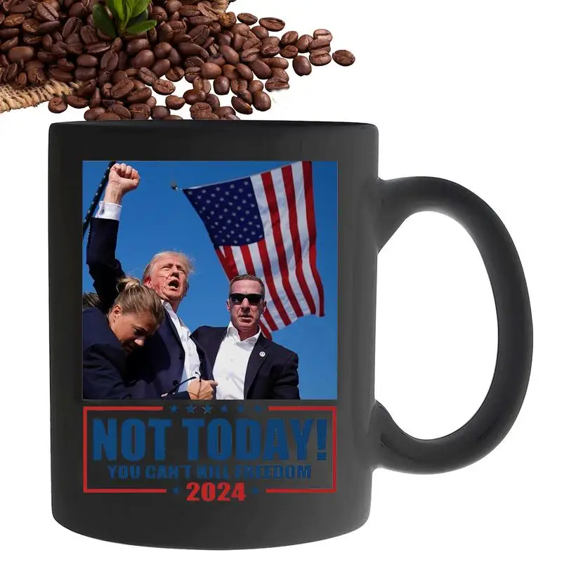 President Mug 11oz Ceramic President Assassination Attempt Tea Cup Makes Me Stronger President Warrior Coffee Mug 2024 Vote