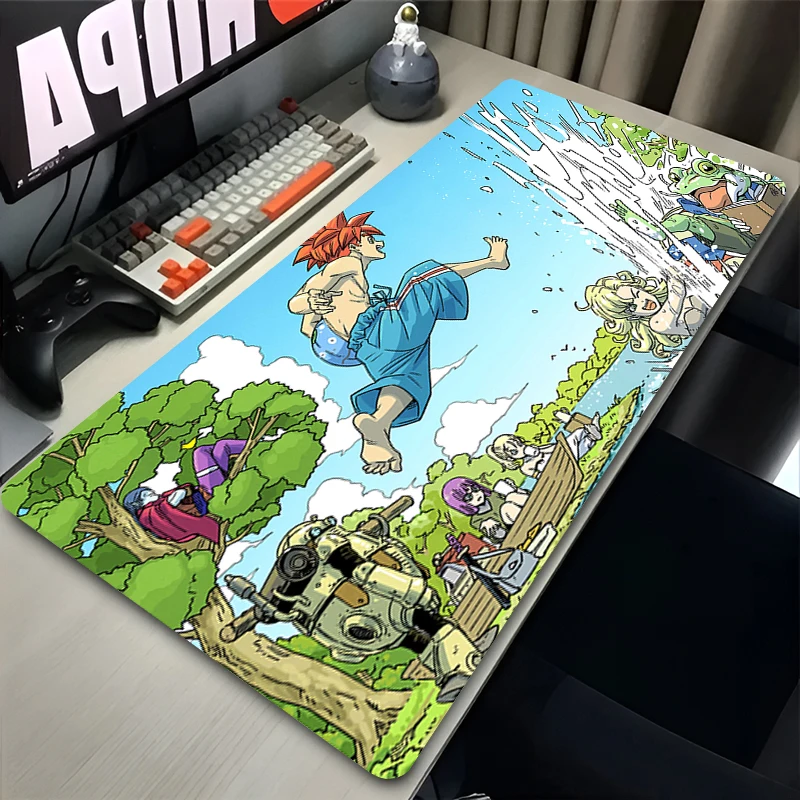 Mouse Pad Office Computer C-chrono T-trigger Desk Mat Table Keyboard Pad Laptop Gaming Accessories Mousepad Non Slip Mouse Mat