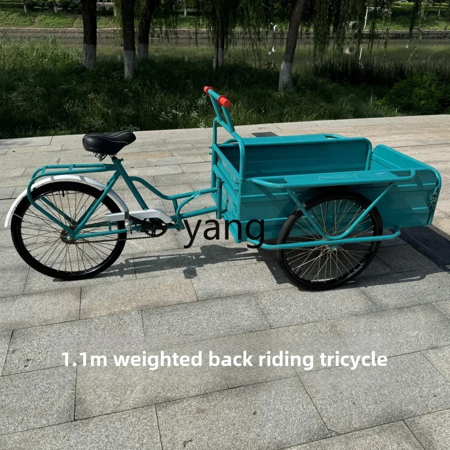 LTT old-fashioned upside down riding three-wheeled upside down donkey rickshaw Internet celebrity night market stall props