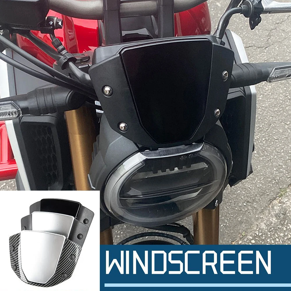 

CB125R Windscreen Windshield for Honda CB300R 2018 2019 2020 2021 CB 125R Screen Wind Deflector cb 300r 125 R Accessoires Moto