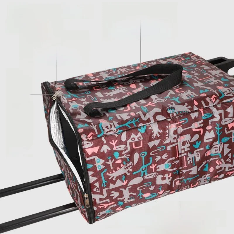 

Складная маленькая тележка с тягой, ручная корзина для овощей, автомобильная тележка для домашнего использования, тележка для укладки чернил, портативная тележка