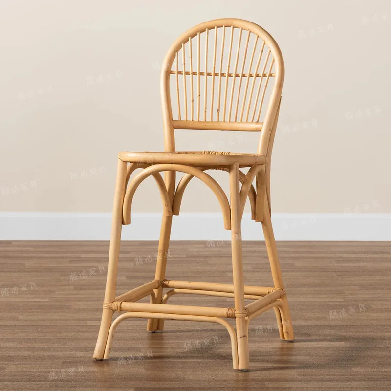 

0102 Высокий барный стул из ротанга Wiener