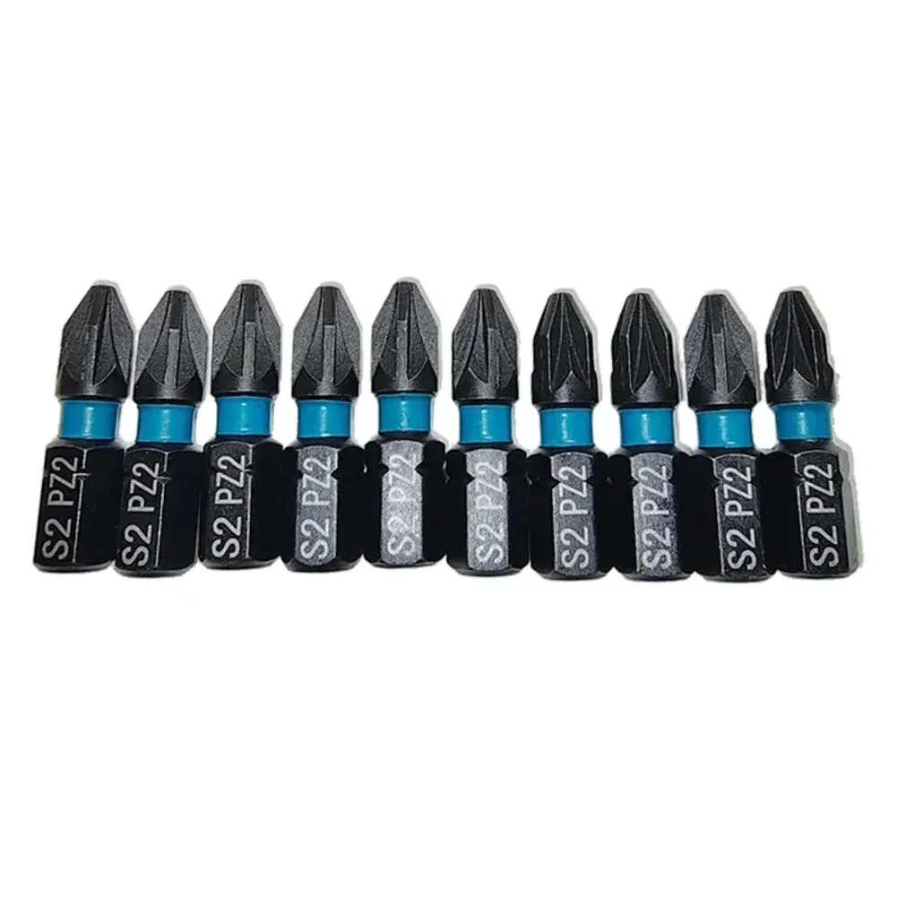 10pcs PZ1 PZ2 PZ3 Magnetic Screwdriver Bit Set 25mm Impact-Screwdriver Electric Drill Bit