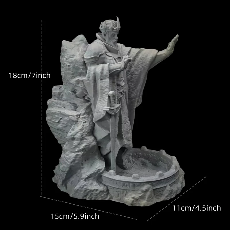 Tour à dés imprimée en 3D et escalier, tour roulante, statue rétro des dieux, cadeau de jeu parfait pour les petits déjeuners D & D