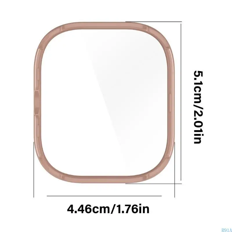 R91A Hard Watch Protector Temdered Glass & Plastic Case Stylish для наблюдения 5
