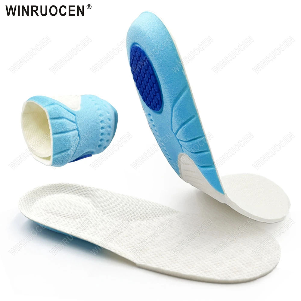 

Kids Memory Foam Insoles Breathable Shock-Absorbent Orthopedic Flat Foot Arch Support Sport Running Use WINRUOCEN