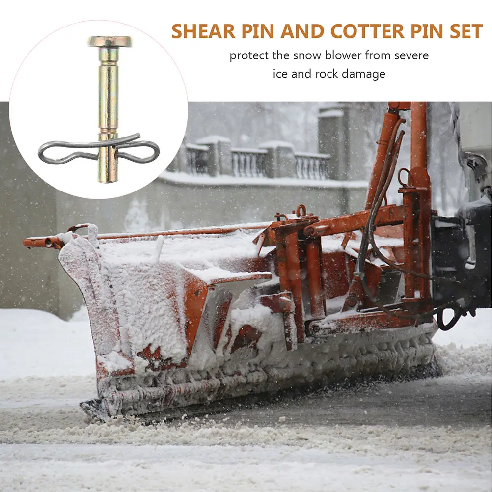 

5 set 5 Sets Metal Shear Pin Cotter Pin Kit For Snow Blower Replacement 738-04124 714-04040 Durable Supply