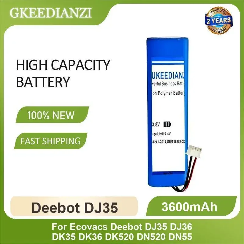 

Battery For Ecovacs Deebot Ozmo 900 901 905 920 930 937 DG36 DG70 DG3G DJ35 DJ36 DK35 DK36 DK520 540 550 560 546 550 DH35 DH36