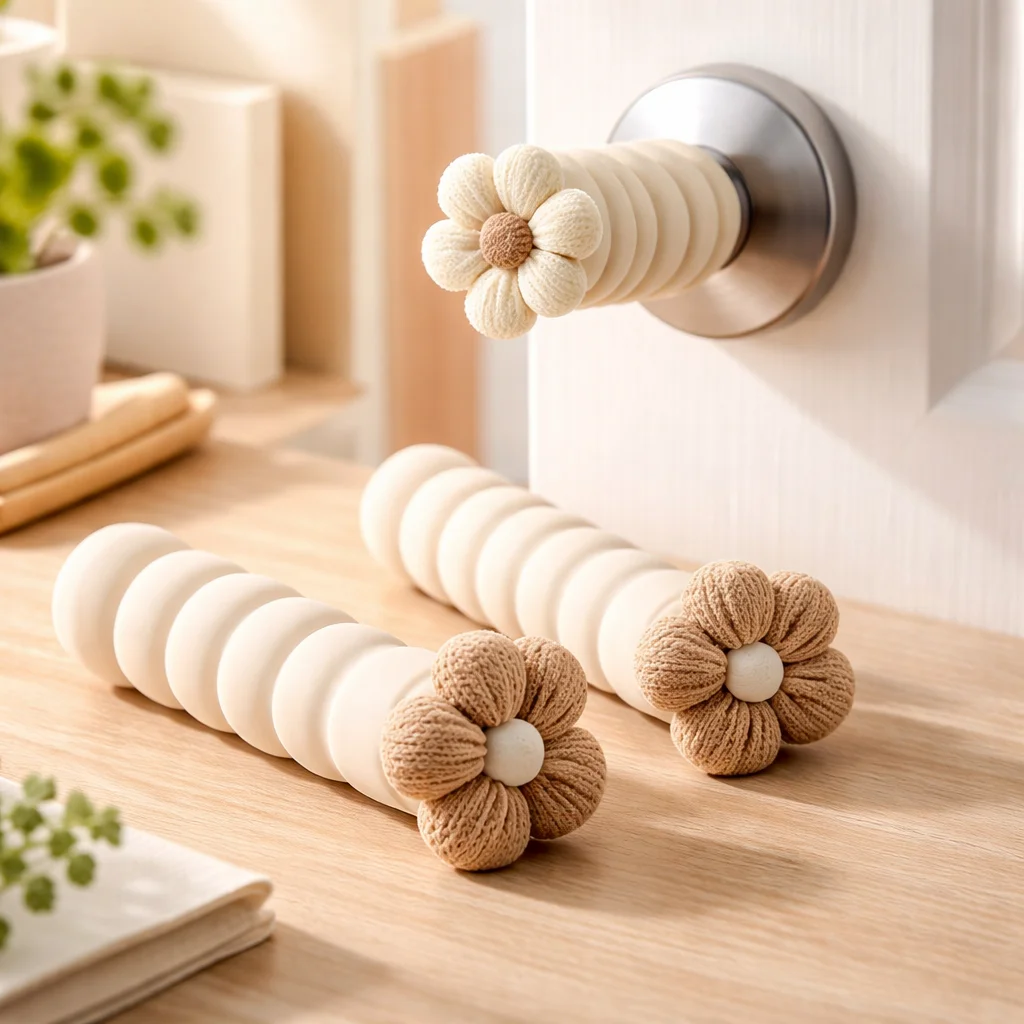

Silent Anti-Collision Door Knob Cover, Anti-Slip Dustproof Handle Sleeve for Home Protection