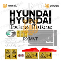 Escavatore per Hyundai R225-9150215265285305335365-9 adesivo per auto adesivo per copertura posteriore del braccio