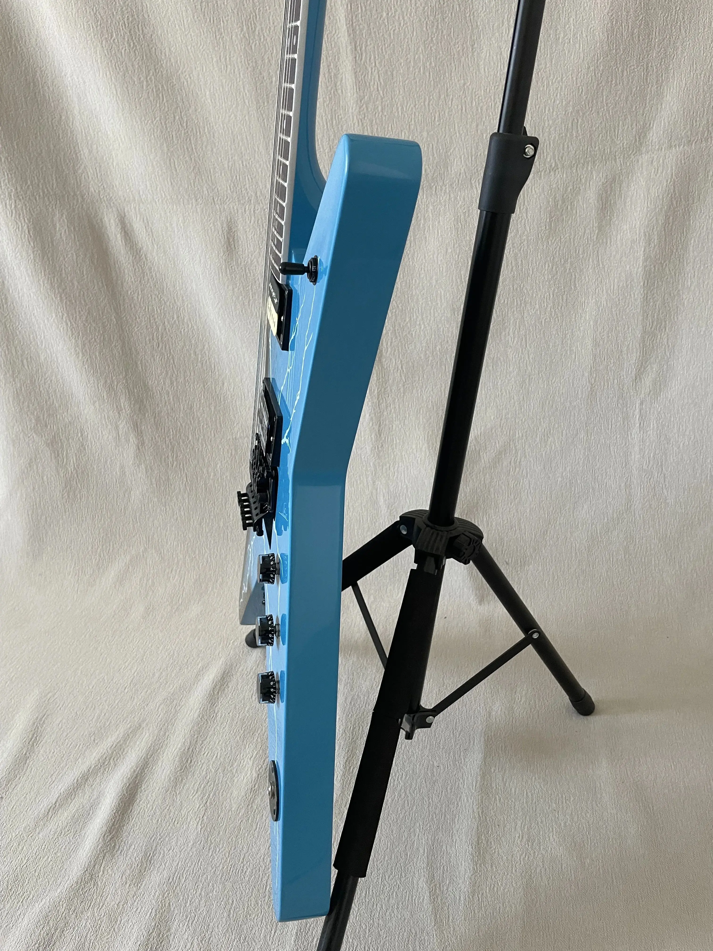 Custom Dimebag Darrel the Dean ML Shaped Shaped Guitar Lightning Veneer