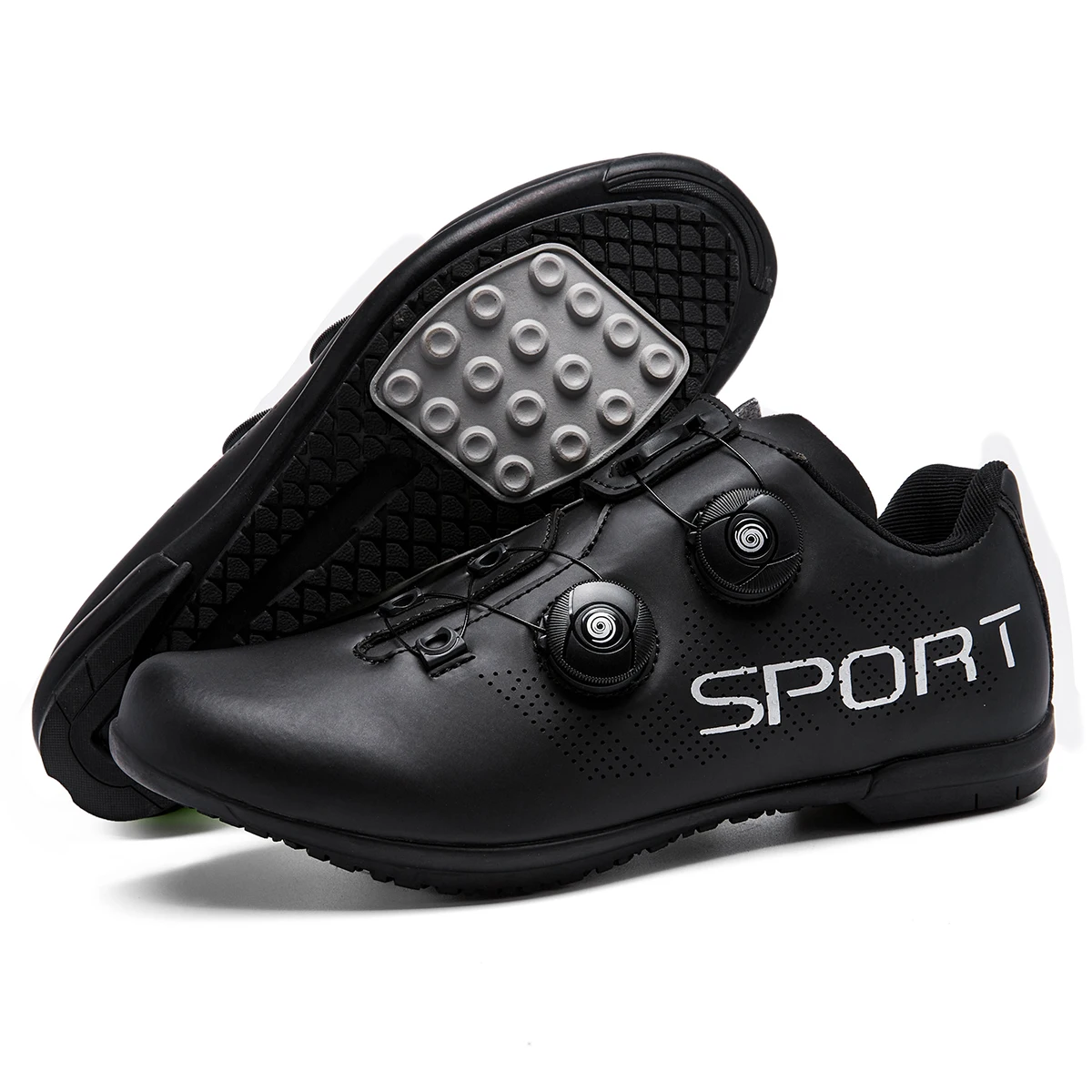 Lock-Free Cycling Shoes Flat Pedal Shoes Men Bike Cleat Sneaker MTB Bicycle Biking Women Breathable Indoor Boots