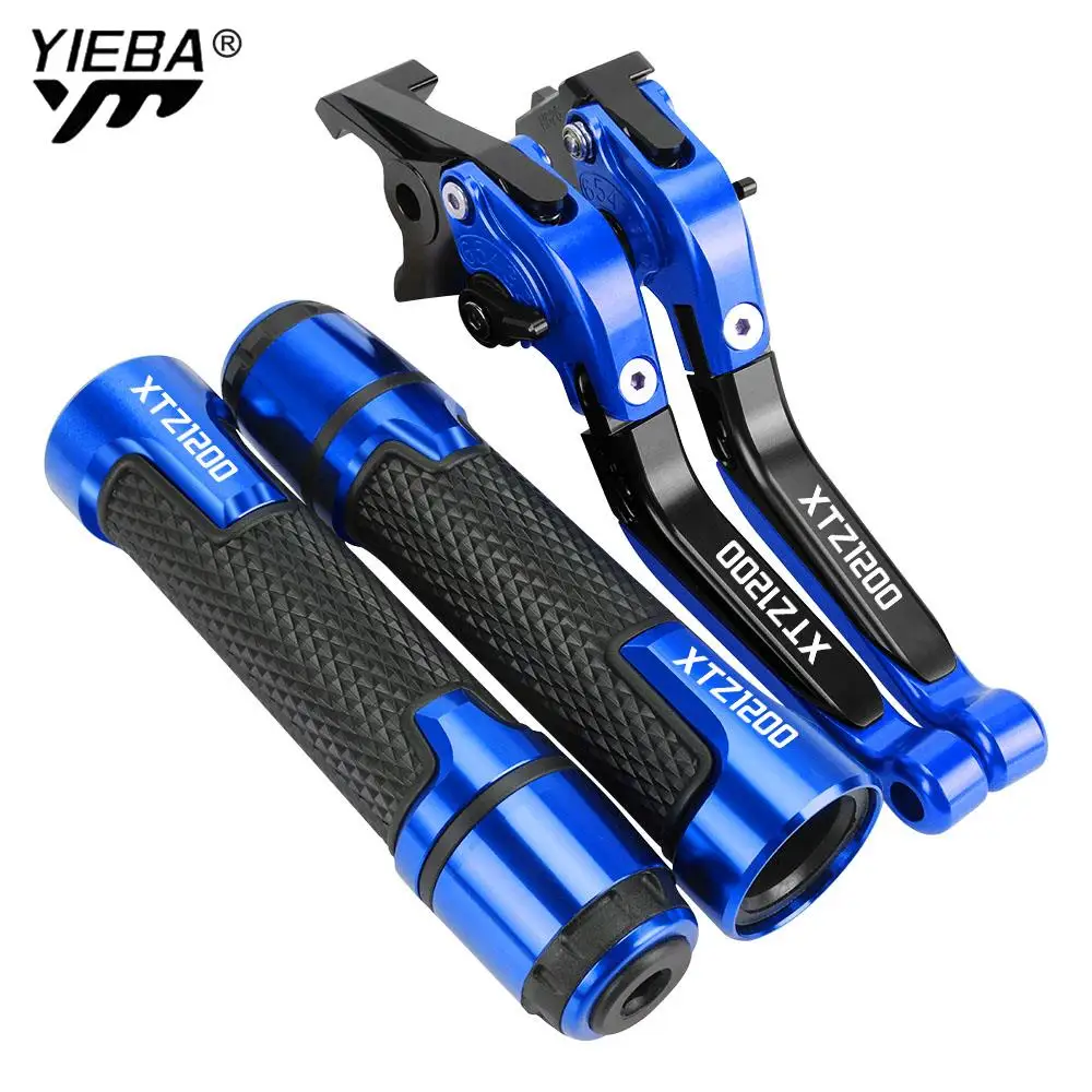 

XT 1200Z Motorcycle CNC Adjustable Brake Clutch Levers Handbar Ends Grips FOR YAMAHA XT1200Z XT1200ZE SUPER TENERE 2010 - 2018