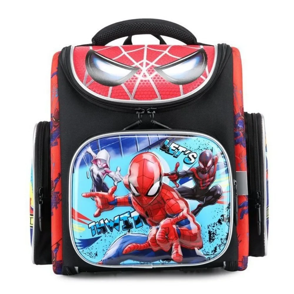 

New Primary School Student Backpack 1-3 Grade Primary School Student Hard Shell Space Bag Motorcycle Spider Man Child's Backpack