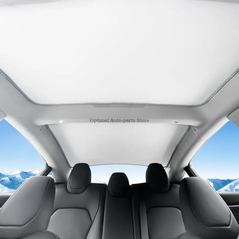 Panoramic Roof Shade Set for Y Juniper 2025-2026 with Separate Front and Rear Panels, Ice-Crystal Coating, and Clip-In