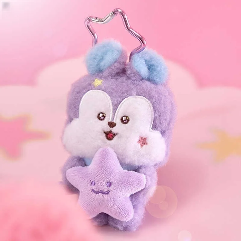 جديد الكرتون لطيف Bt21ed السفر سلسلة تاتا شيمي أفخم دمية عناق نجوم كوكي Rj المفاتيح الفتيات حقيبة قلادة الديكور اللعب هدية