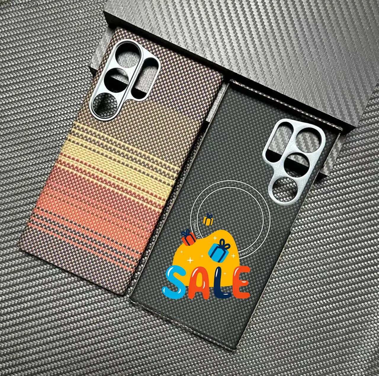 Nouvel étui en fibre de carbon - Phone Accessories Pouch avis et prix