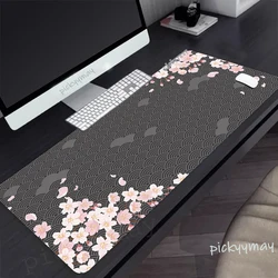 Großes Mauspad Sakura große Computer Mauspads Gaming Mouse pad 100x50cm Tastatur matte Gamer Mauspads japanische Schreibtisch matten xxl