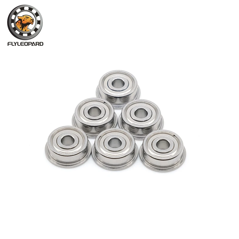 2PCS SFR133ZZ CB Flange Hybrid Ceramic Ball Bearings 3/32\'\' x 3/16\'\' x 3/32\'\' inch Flanged Ball Bearings RIF-3332ZZ