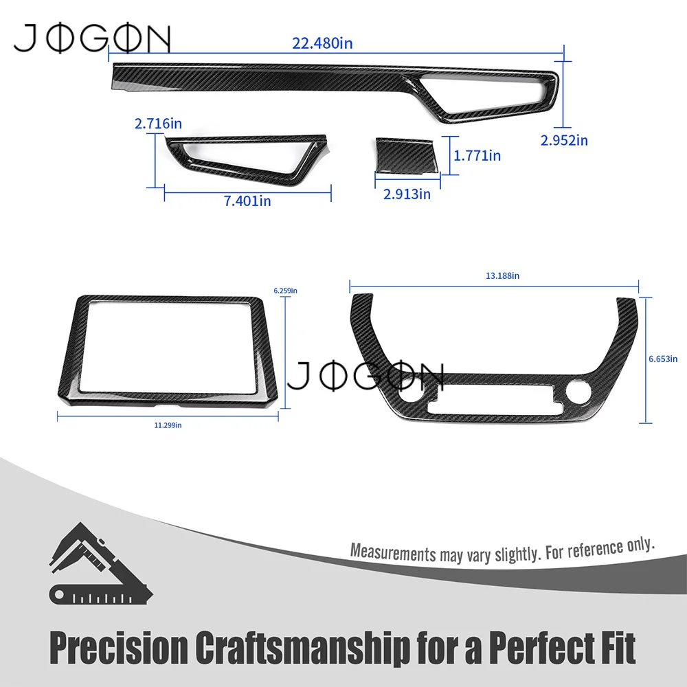 LHD Carbon Car Interior Dashboard Strip GPS Navigation Panel Console Air Condition Cover Trim For Toyota Corolla Cross 2025+