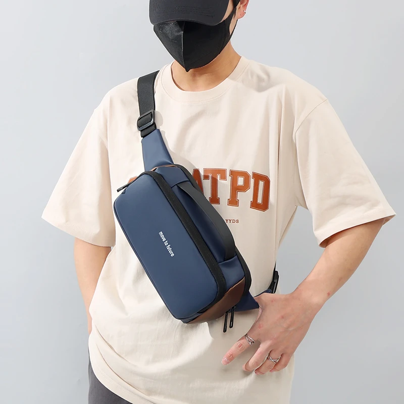 

Fashionable men's trendy new shoulder bag crossbody bag chest bag 가방 bolsos para hombre сумка мужская sling bag
