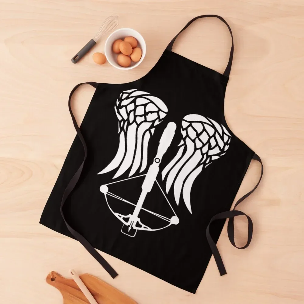 Daryl Dixon Angel Wings and Crossbow - Twd - The Walking Dead Apron Children'S Kitchen Apras Man Apron