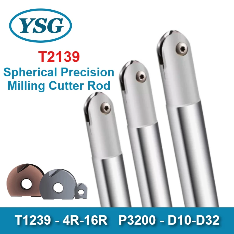 C10 C12 C16 C20 C25 T2139 Mirror Ball End Mill Holder 4-10R Radius for P3200 Precision Finishing Cutter